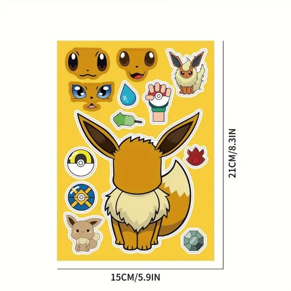 Pokemon Sticker 8 Sheet Pm - Picture 4 of 4